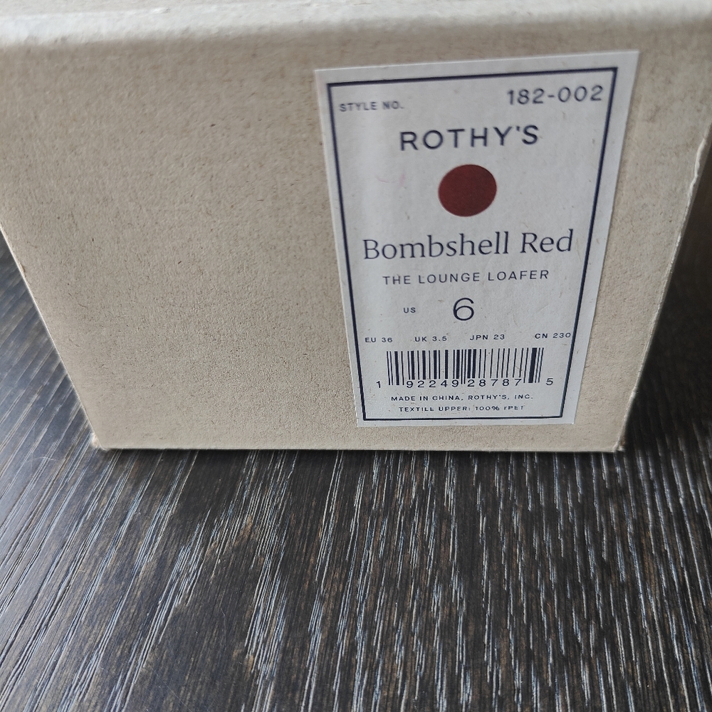 Rothy’s BOMBSHELL RED the lounge Loafer - Picture 5 of 5